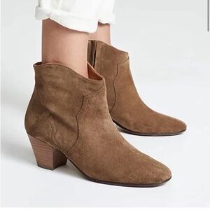 Isabel Marant Camel Suede Ankle Dicker Boots size 36